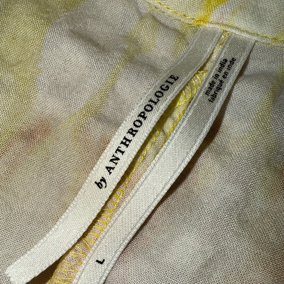 Anthropologie Boho Daria Tie Dye Button Down Tunic Top in Rose Size Large - Picture 4 of 12